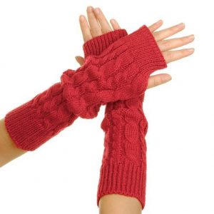 2. Eforcase Women’s Crochet Long Fingerless Gloves