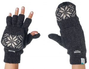 3. Alki’i 3M Thinsulate Thermal Insulation Fingerless Texting Gloves