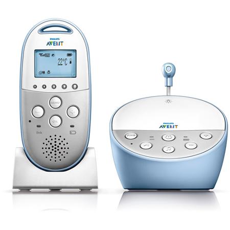 7. Philips Avent DECT Baby Monitor with Temperature Sensor and Night Mode