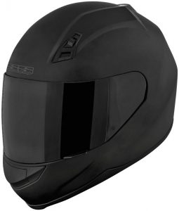 9. Full Faced Duke Matte Black Helmet