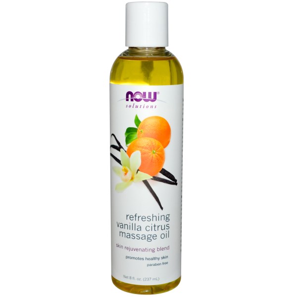 Now Foods Refreshing Massage Oil, Vanilla Citrus