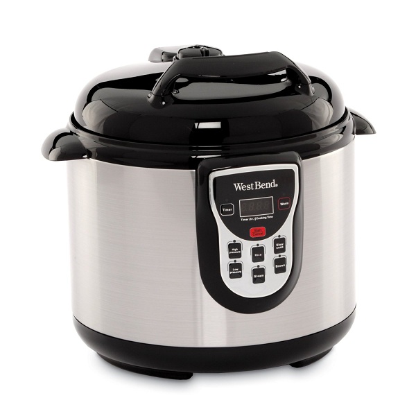 10. West Bend 6-Quart Stainless Pressure Cooker