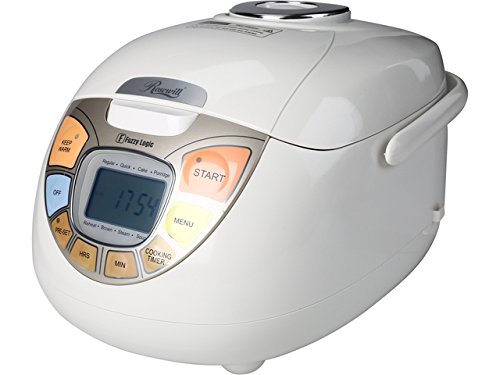 6. Rosewill RHRC-13001 Fuzzy Logic Rice Cooker and Food Steamer