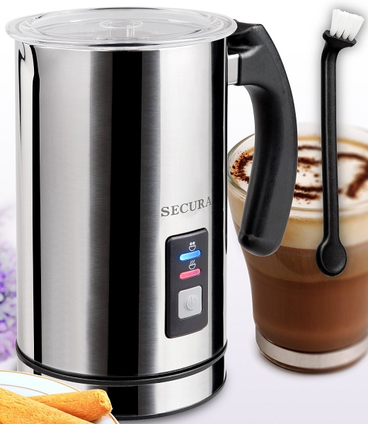 7. Secura Automatic Electric Milk Frother and Warmer