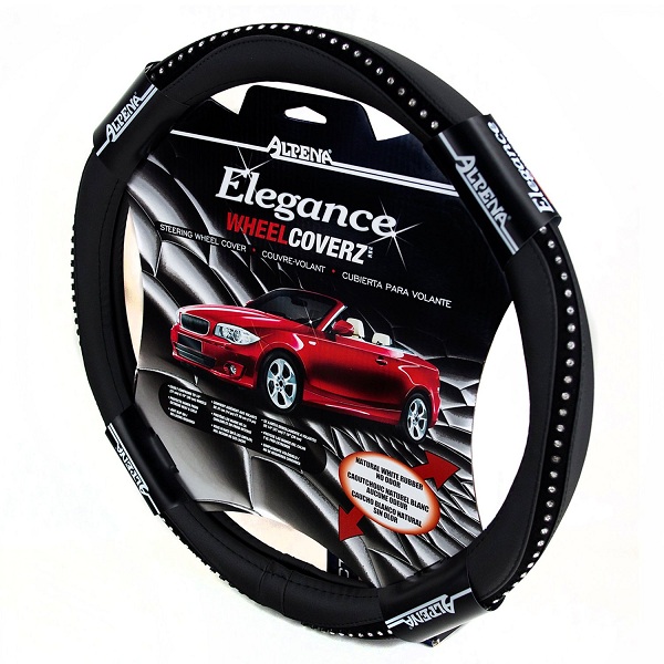 7. Alpena 10403 Black Bling Steering Wheel Cover