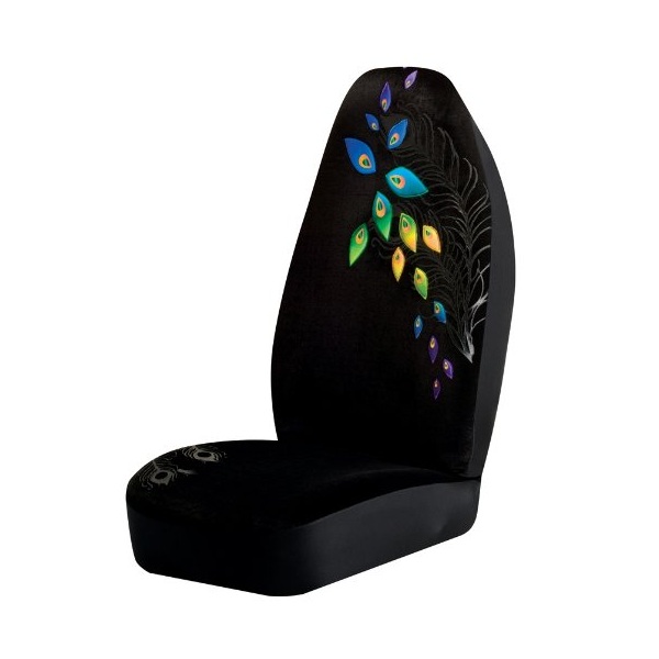 7. Peacock Universal Bucket Seat Cover