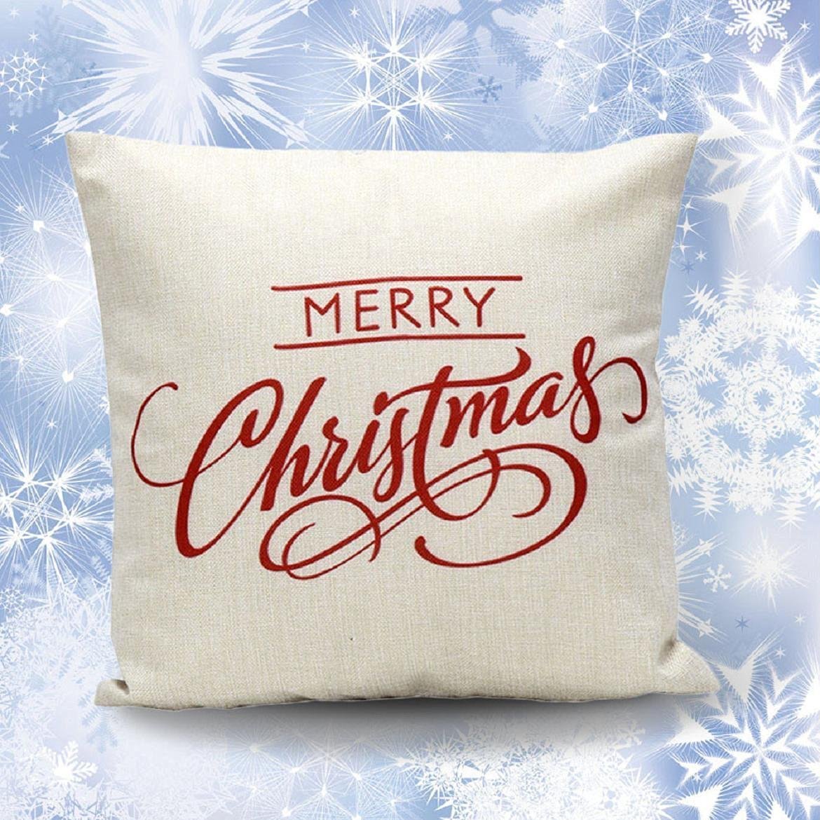 2 Sankuwen Home Decoration Christmas Pillow Cushion Cover
