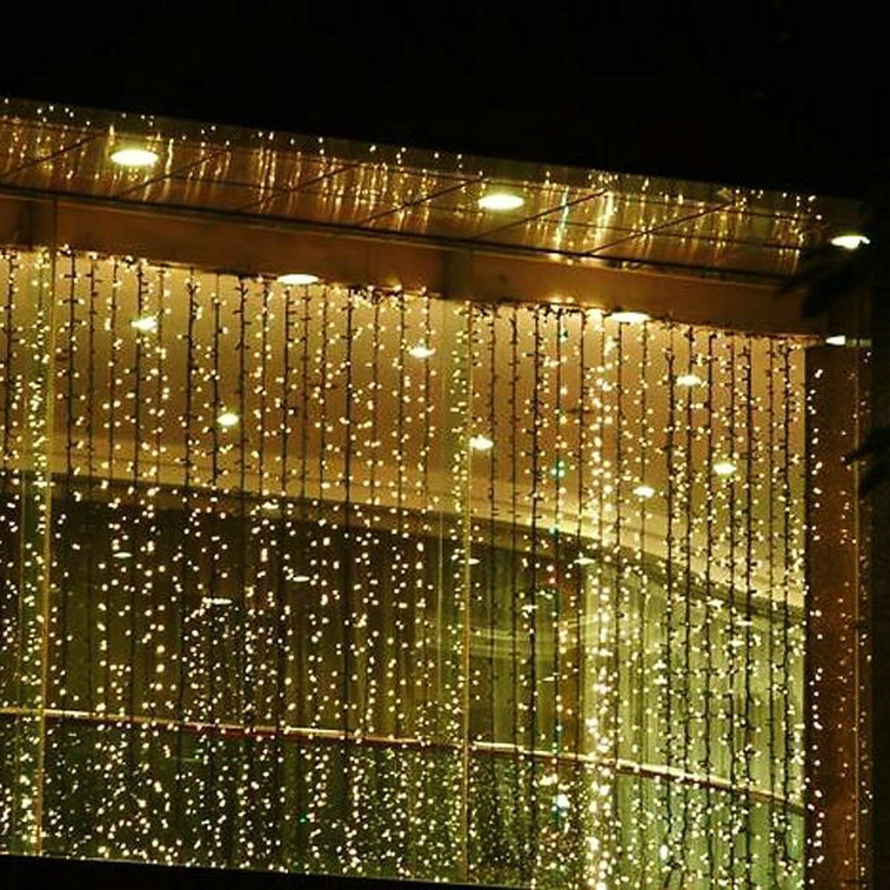 6 Outop 300led Window Curtain Icicle Lights