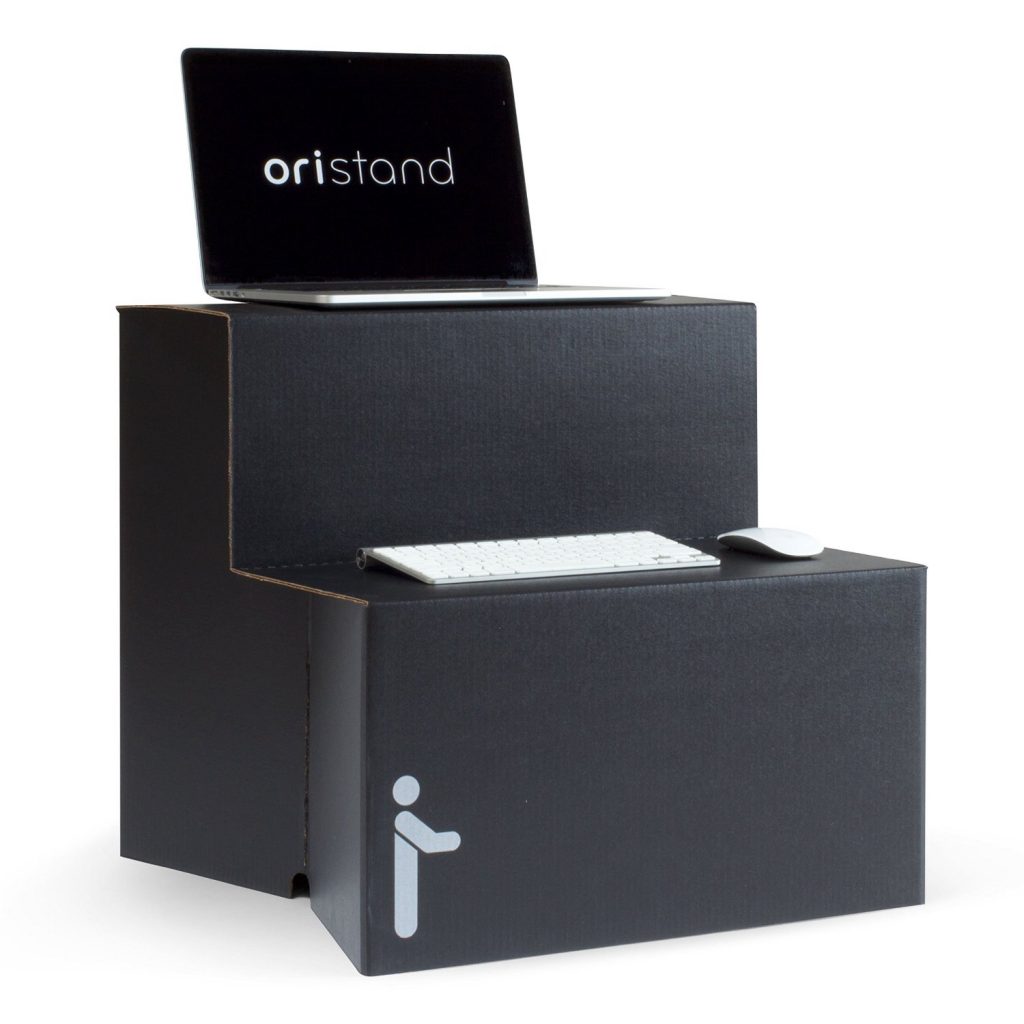 8 Oristand Standing Desk Converter - Portable Stand Up Desk Workstation for Laptop and Computer Monitor - Best Value Sit Stand Desks Around