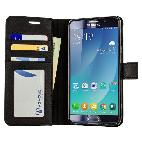 4. Abacus24-7 Wallet Series Samsung Galaxy Note 5 Case